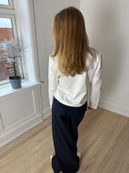 SOFIA SKJORTE MED NATURKNAPPER - HVID