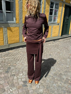 ALBA BUKSER MED NEDERDEL - BRUN